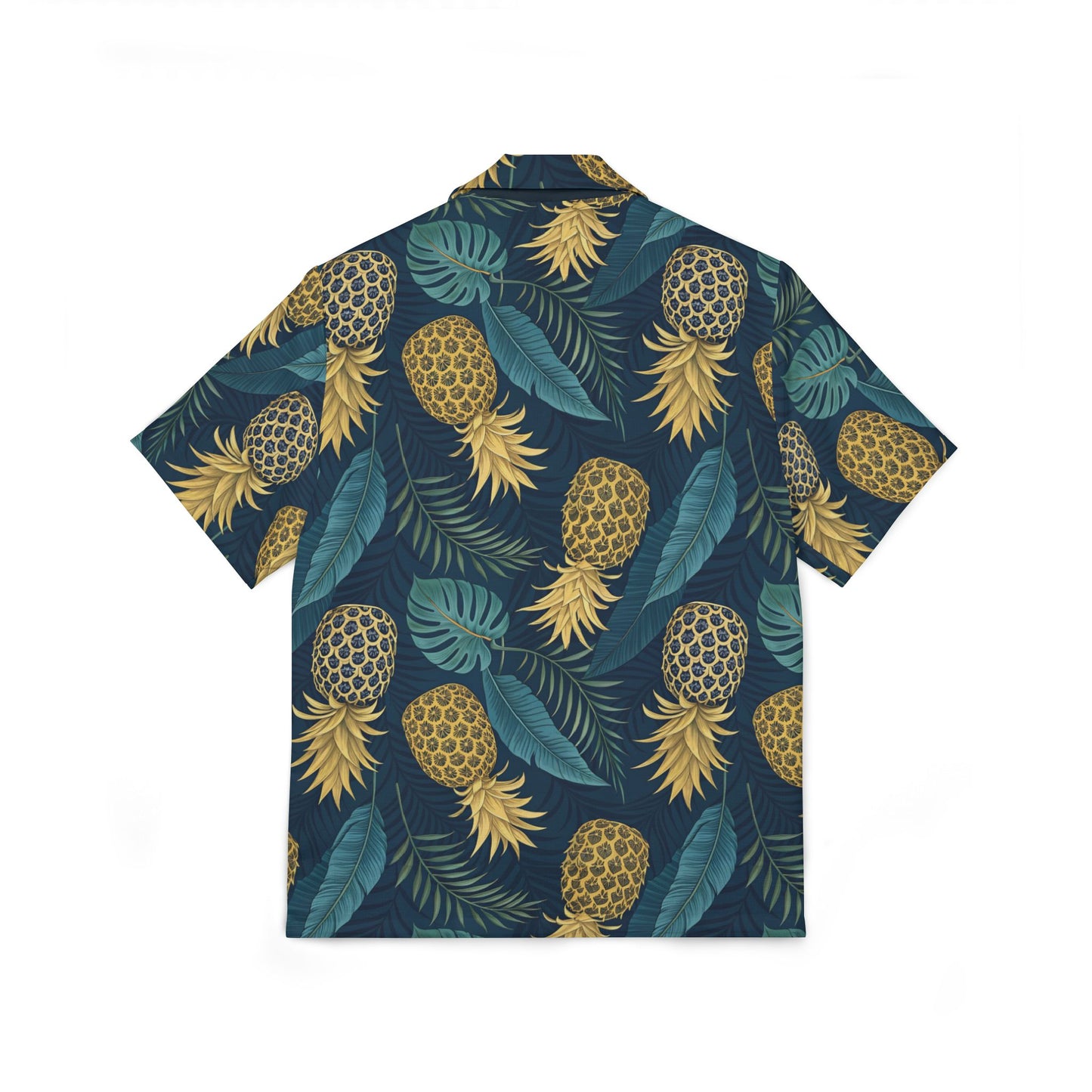 Tropical Pineapple Hawaiian Camp Shirt - Men's Summer Attire
